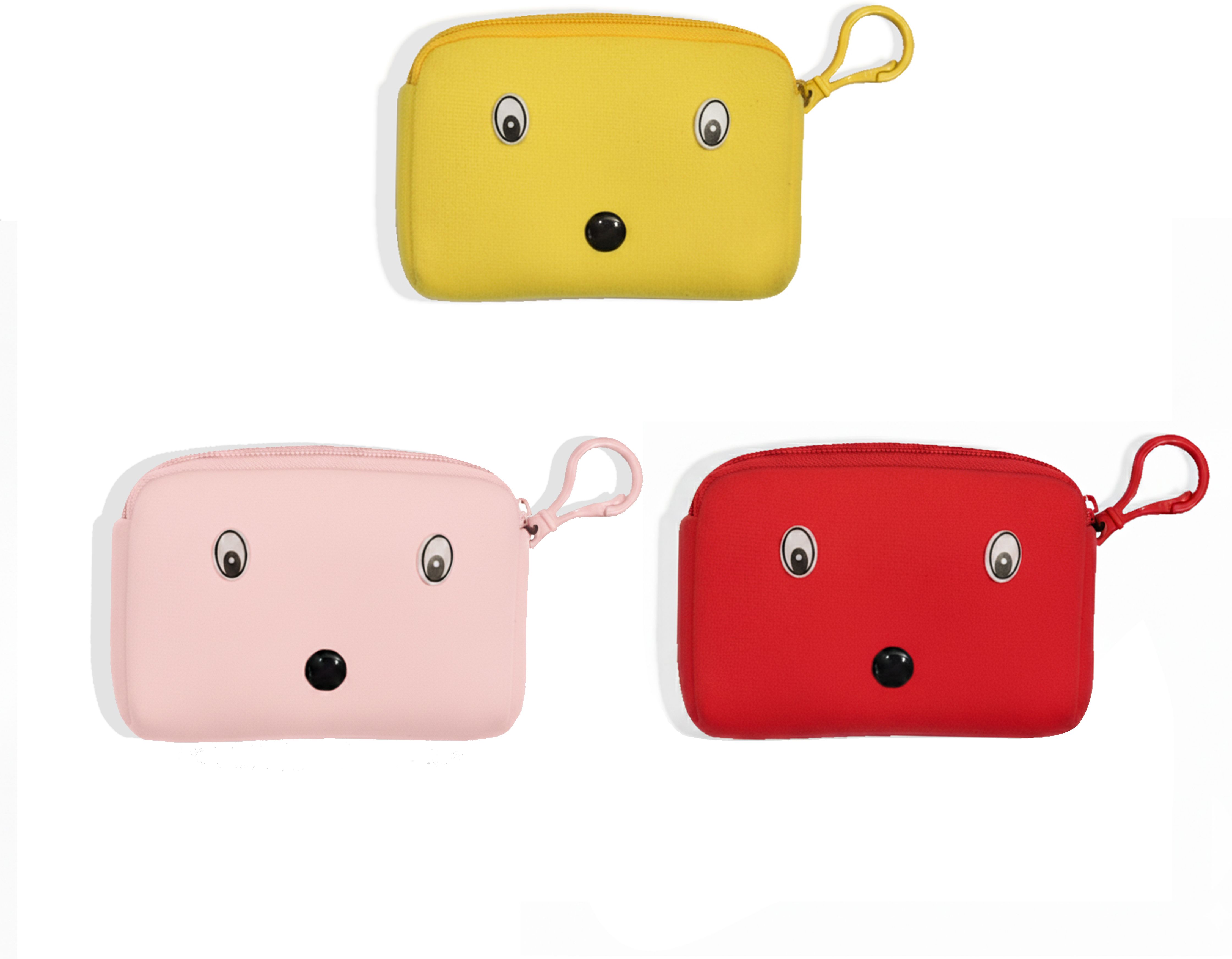 Girls Pink, Yellow, Red Coin Purse