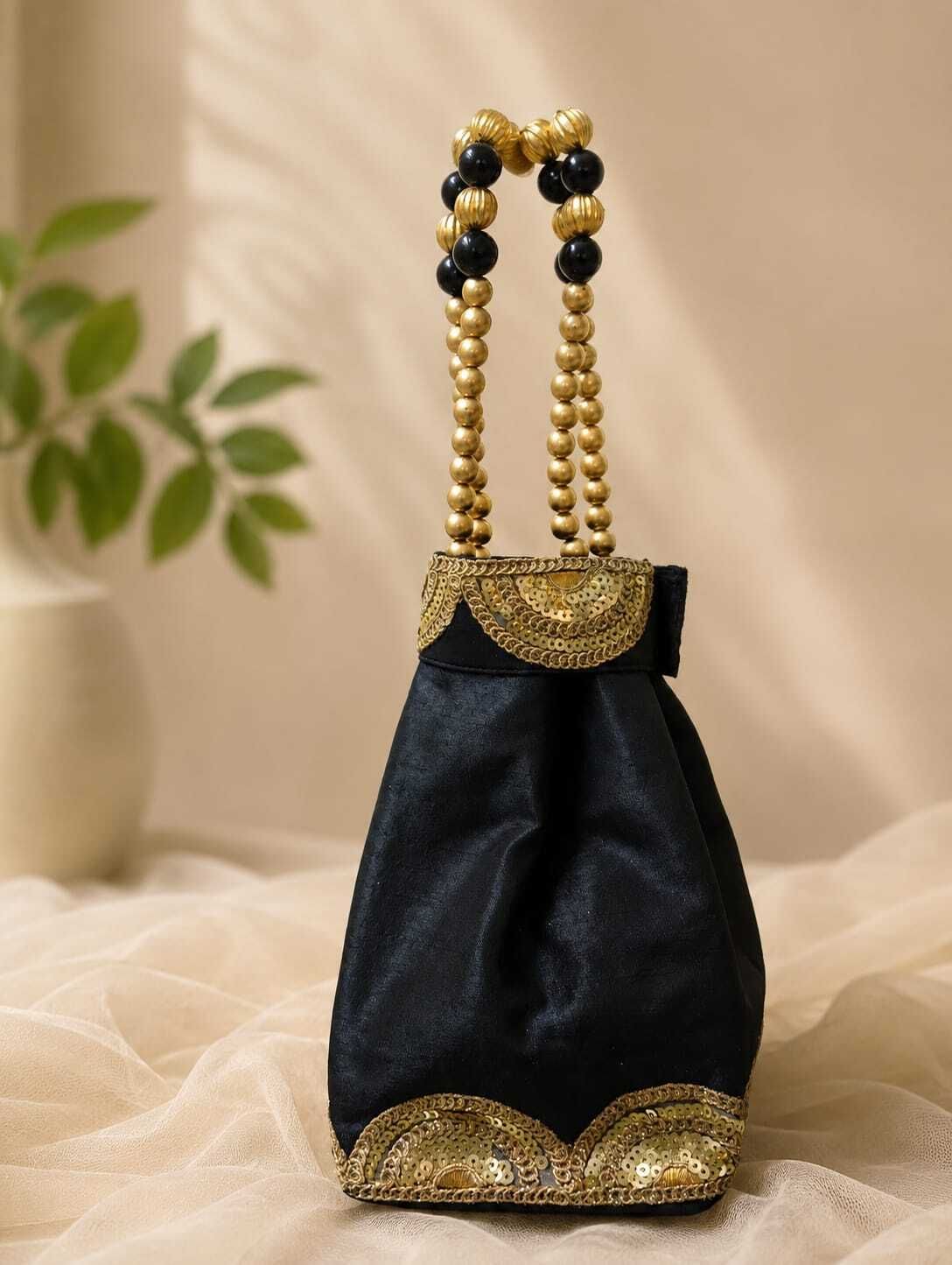 Women Black Potli-image-14