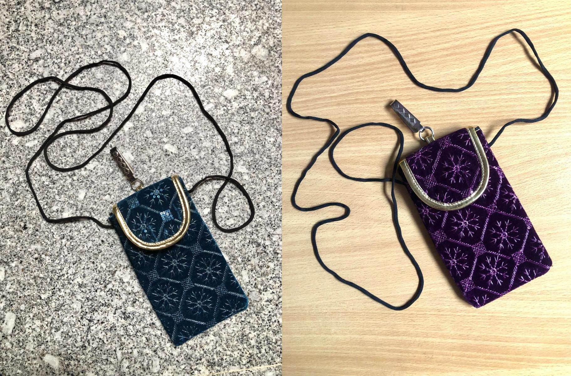 art n jewels Girls Blue, Purple Potli-picture-18
