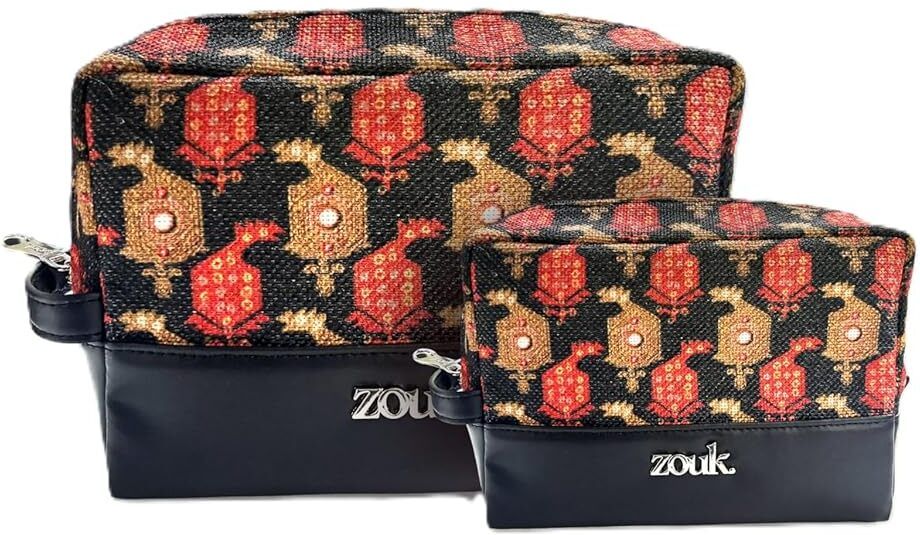 Women Orange Cosmetic Bag-image-7