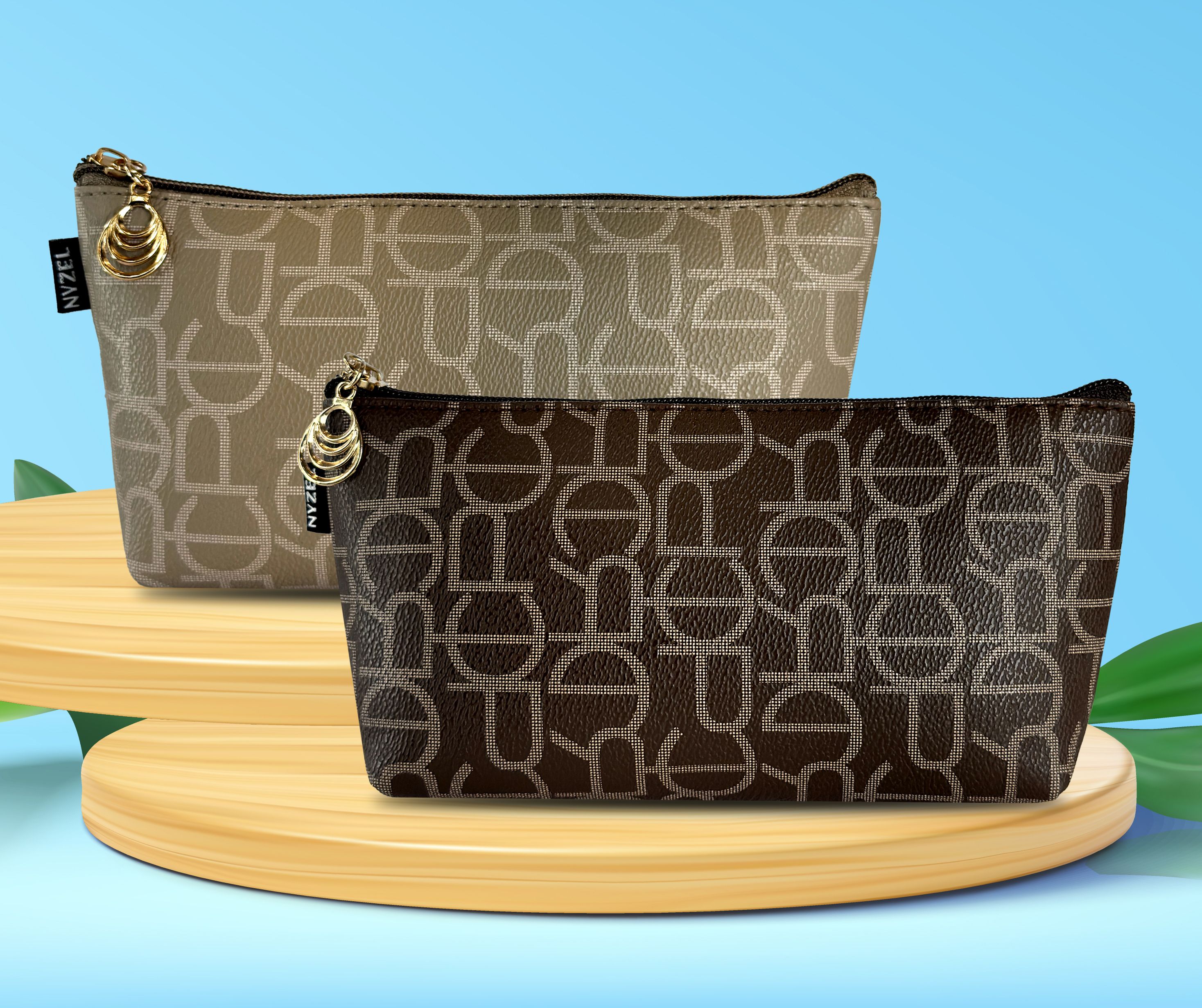 Women Khaki Cosmetic Bag