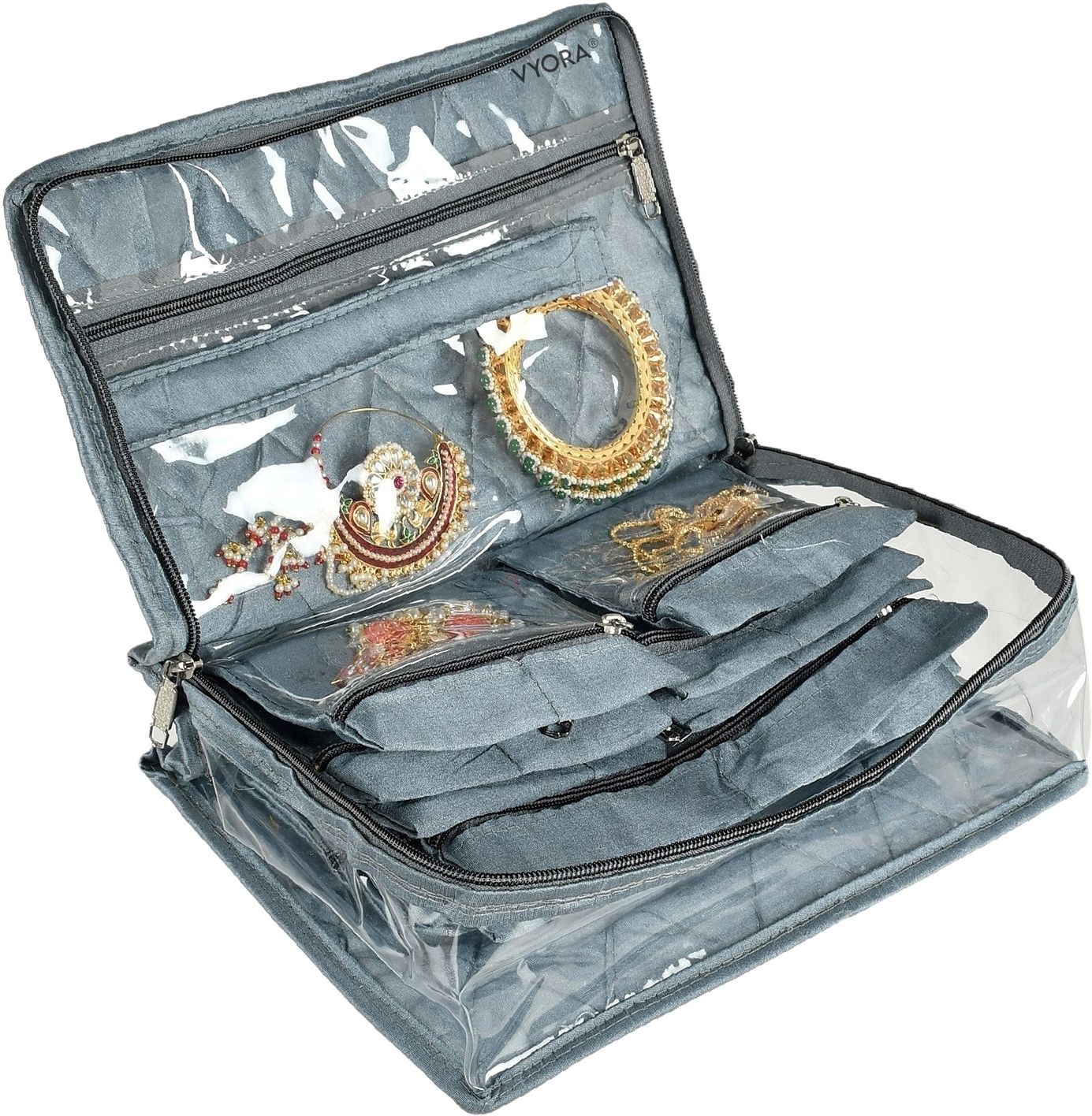 Women Gold Cosmetic Bag