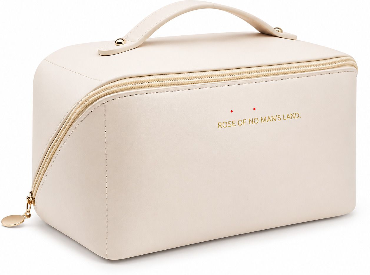 Women White Cosmetic Bag-image-22
