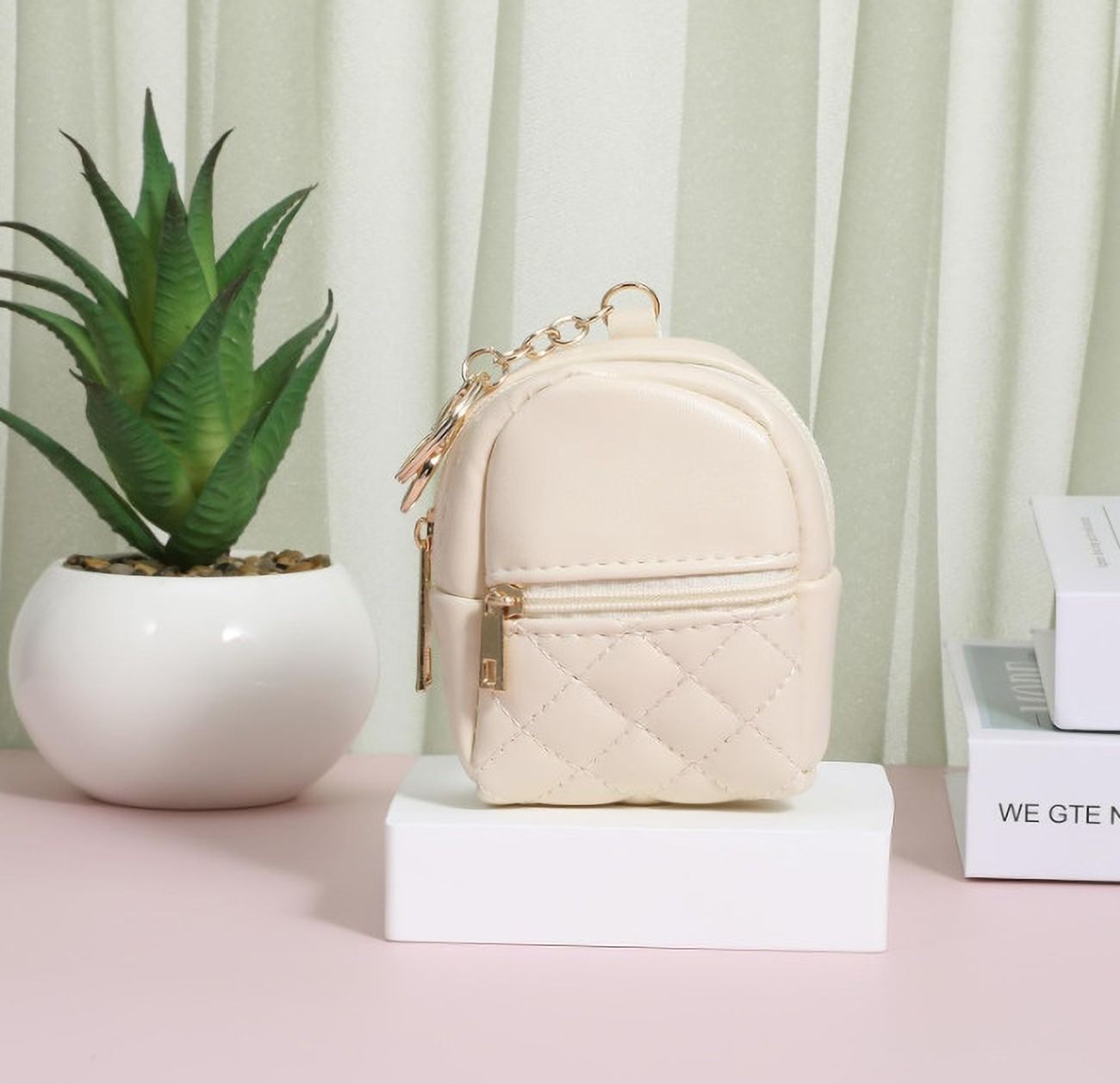 Women White Coin Purse