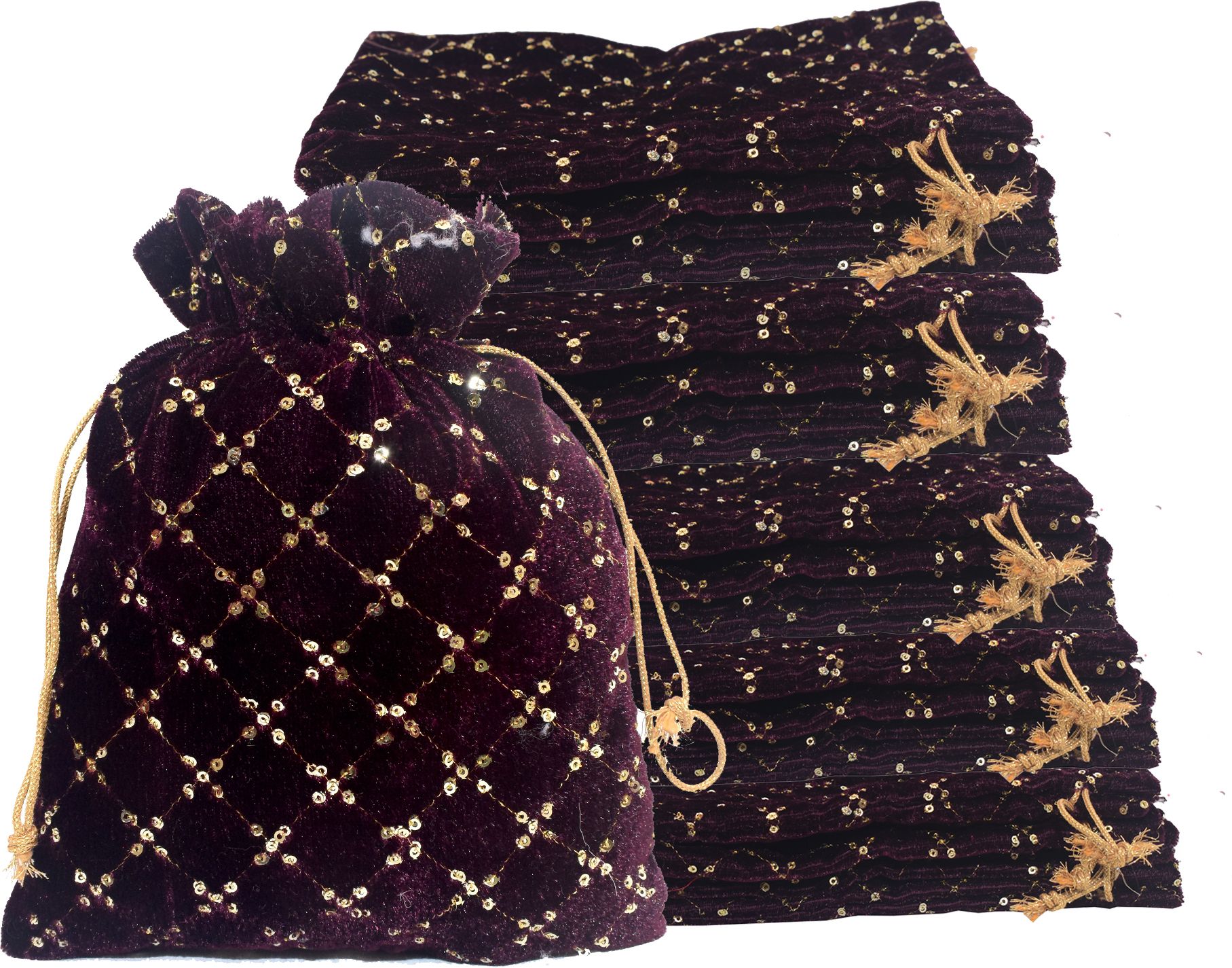 Women Maroon Potli-image-39