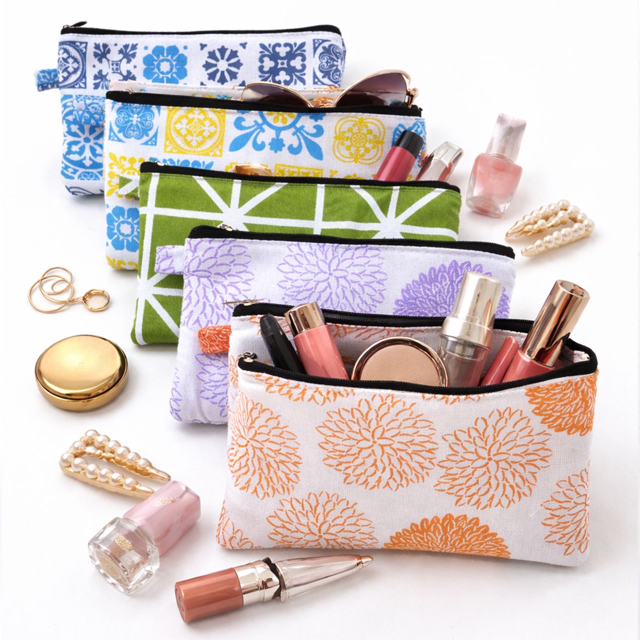 Women Multicolor Cosmetic Bag