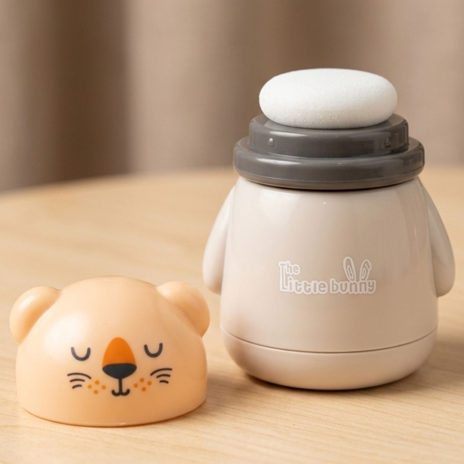 Baby Powder Puff Soft Cotton | Makeup Powder Puff for Women , Teddy powder puff-image-1