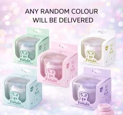 krishav Baby Panda Powder Box with Soft Elephant Puff, Non-Toxic-picture-4