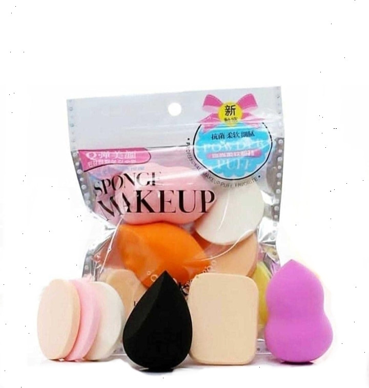 brm traders Make Up Sponge Beauty Blender Puff- Set of 6 (Random Colors) image 1