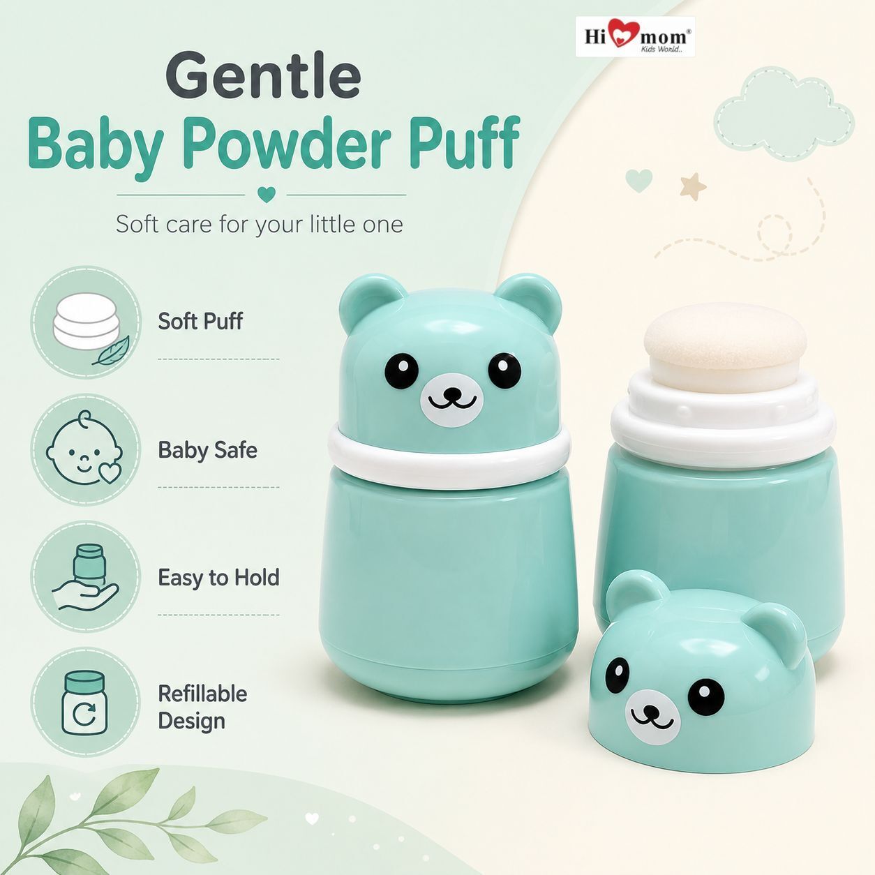 hi mom Bear Baby Powder Puff-picture-44