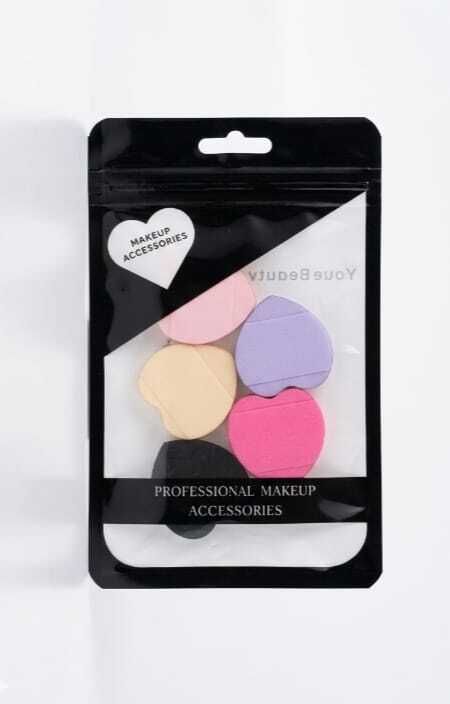 Mini heart shape makeup puff-image-24