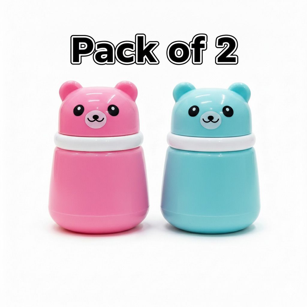 Soft Baby Powder Puff Pack of 2 – Cute Bear Shape for Gentle Skin Care-image-22