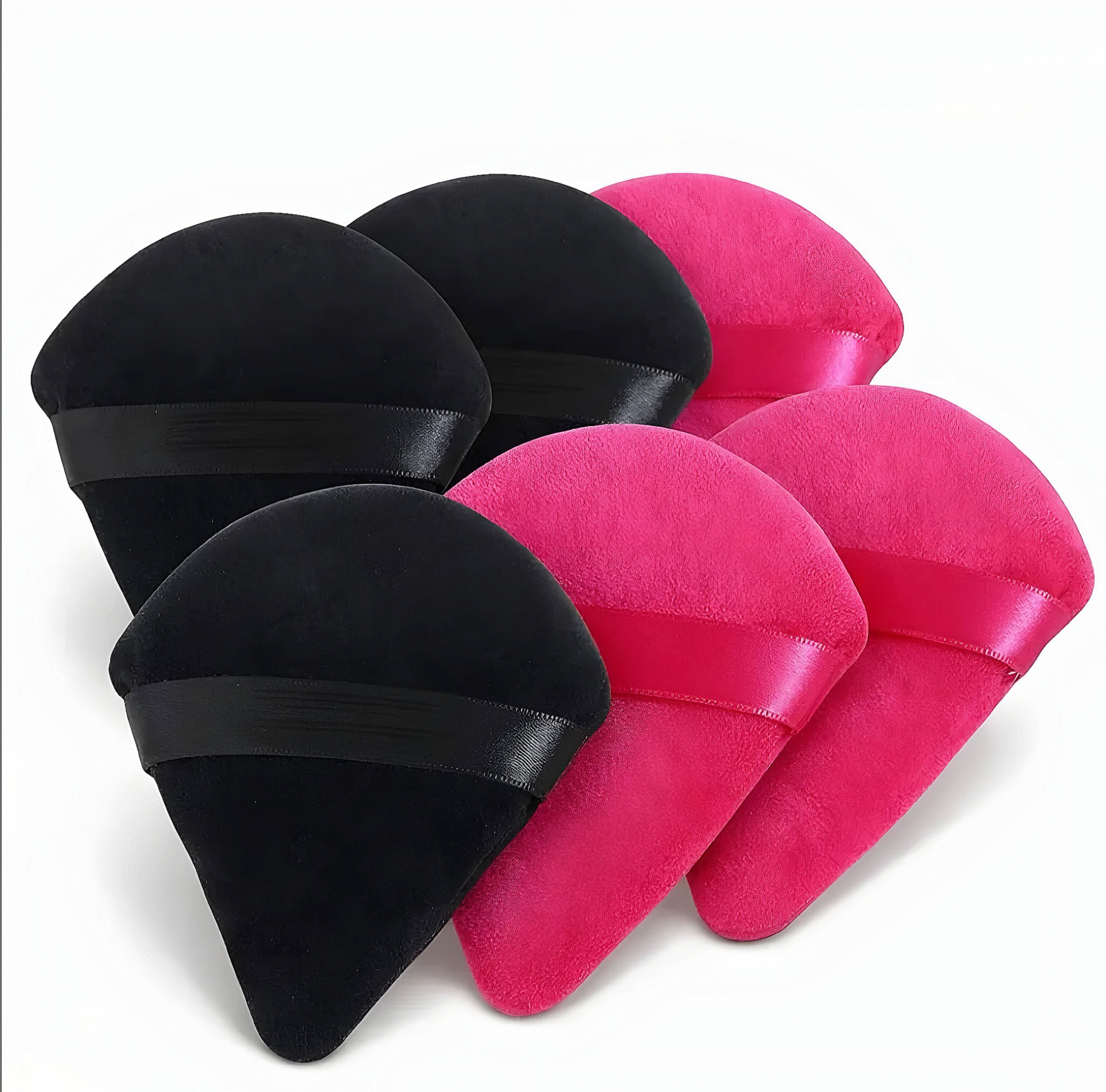 Tringle Cut Makeup pizza Sponge Set 6 Pcs Soft Foam Foundation Puff (MULTICOLOR)