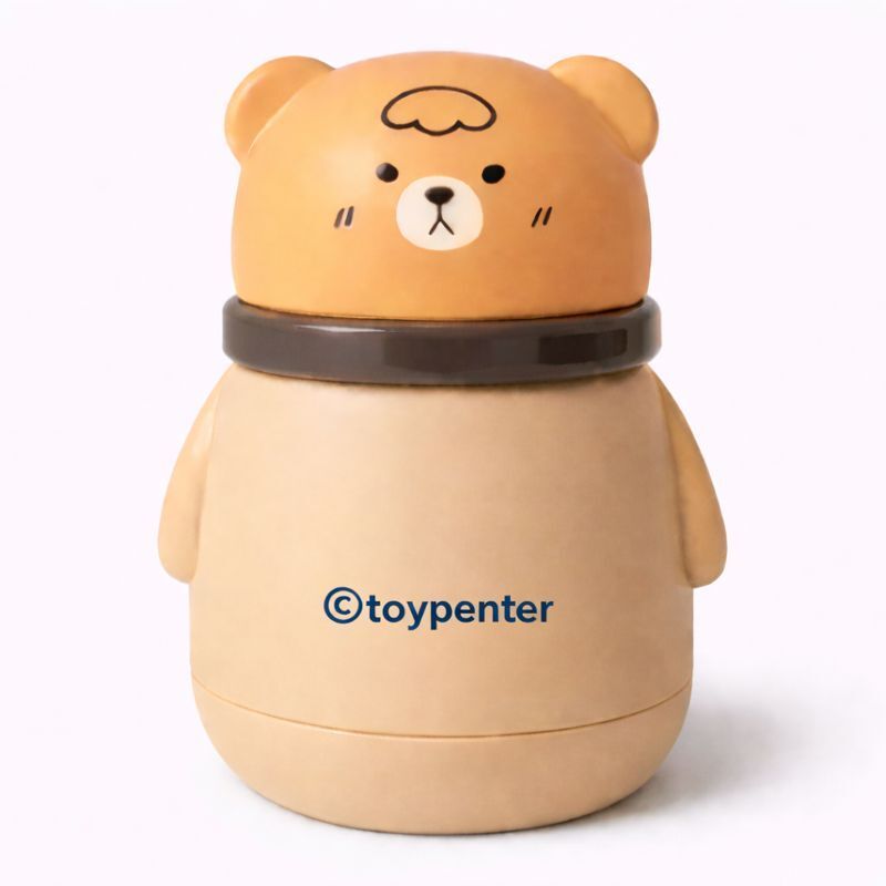 Portable Baby Powder Puff with Box Holder Container for Newborn & Kids (Skin)-image-0