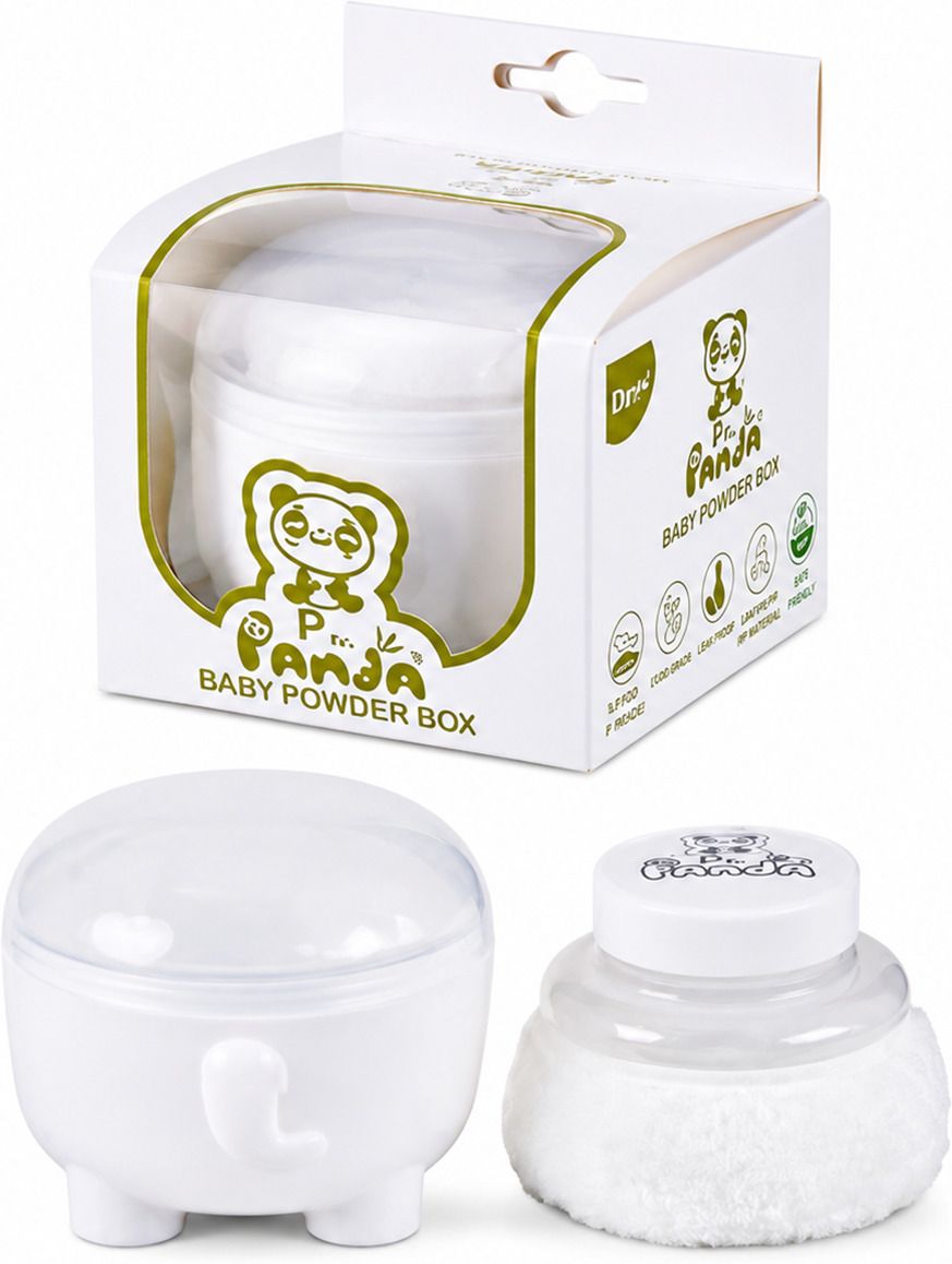 bebzi PANDA POWDER PUFF WHITE E-PF1-picture-28