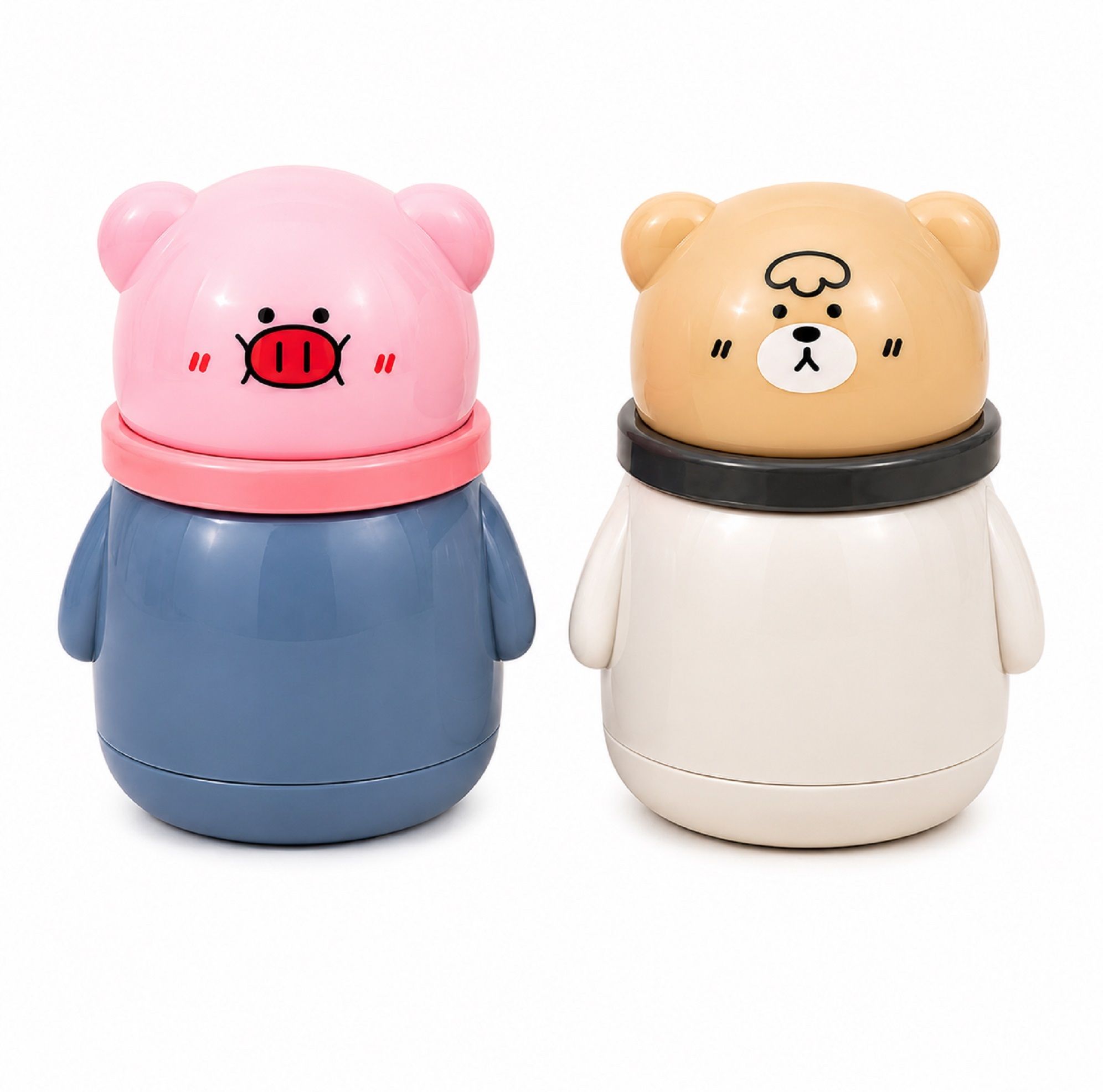 Cute Bear Powder Puff Container-image-40