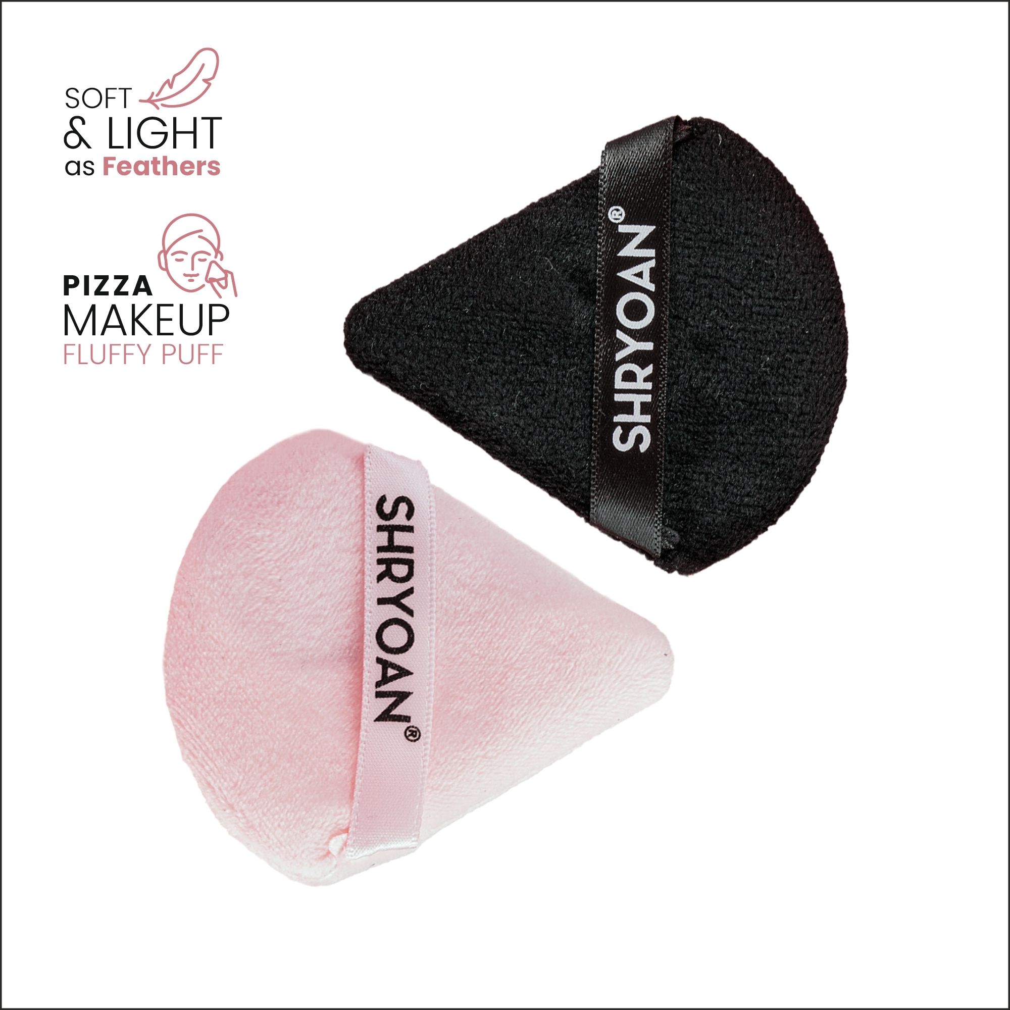 Triangle Powder Puff Makeup Fluffy Puff Velvet Set of 2-image-18