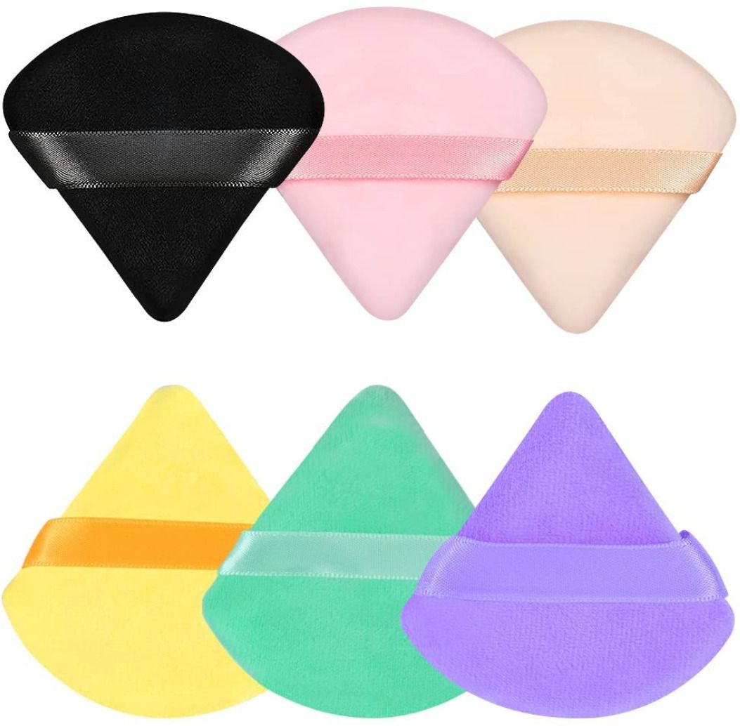 TRIANGLE POWDER PUFF MAKEUP SPONGE PIZZA PUFF PACK OF 6-image-37