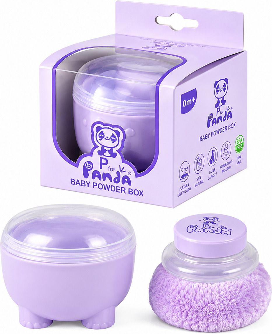 bebzi PANDA POWDER PUFF PURPLE E-PF9-picture-31