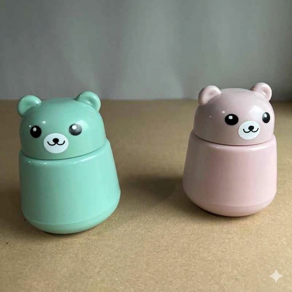 happy baby Cartoon Bear Shape Food Grade pp Baby Puff Box for newborn PACK-2-picture-33