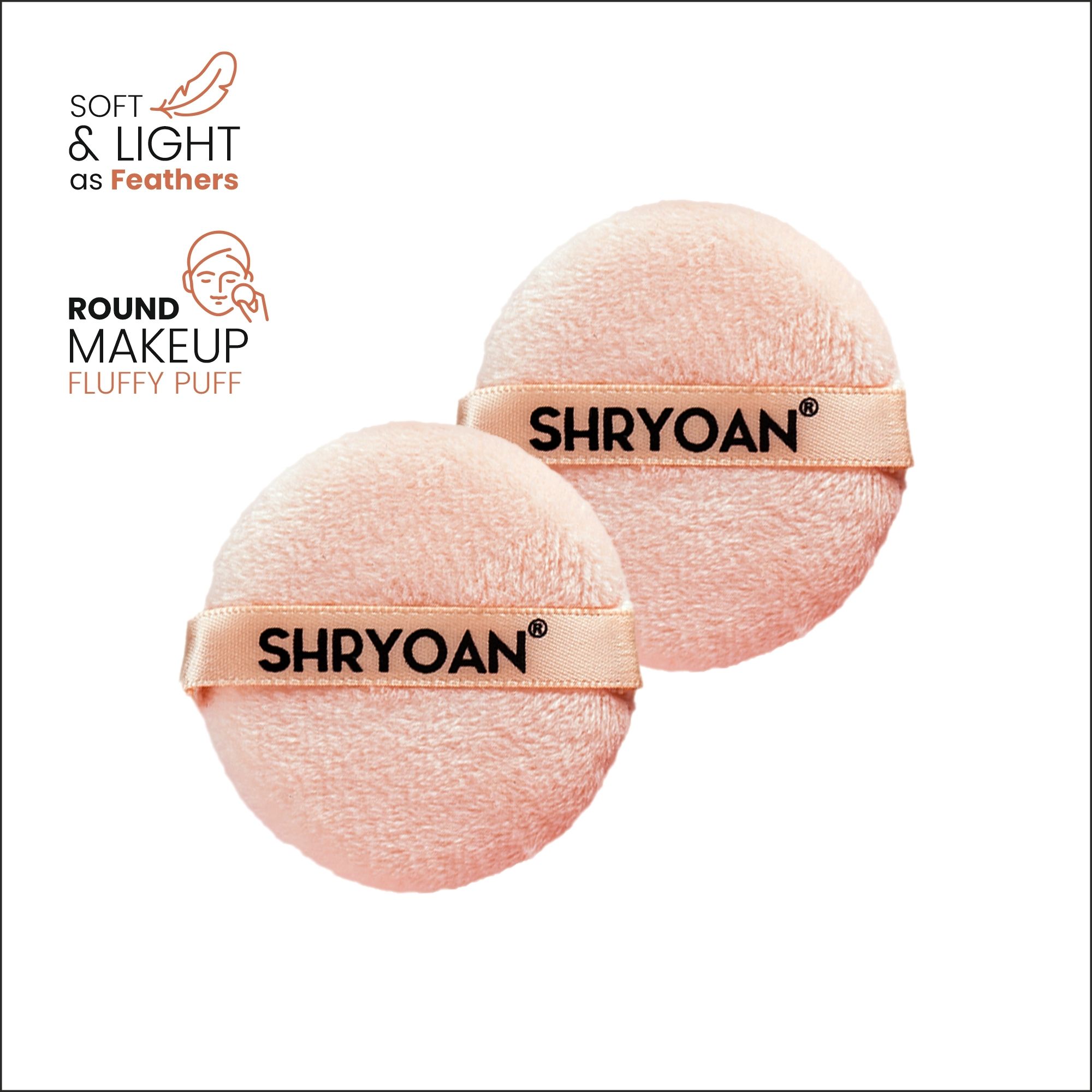 Circle Powder Puff Makeup Fluffy Puff Velvet Set of 2-image-49