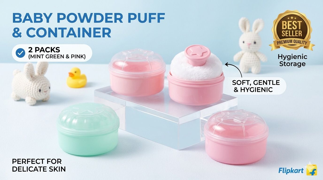Hygienic Powder Case | 2 Pack (Pink & Mint Green)-image-2