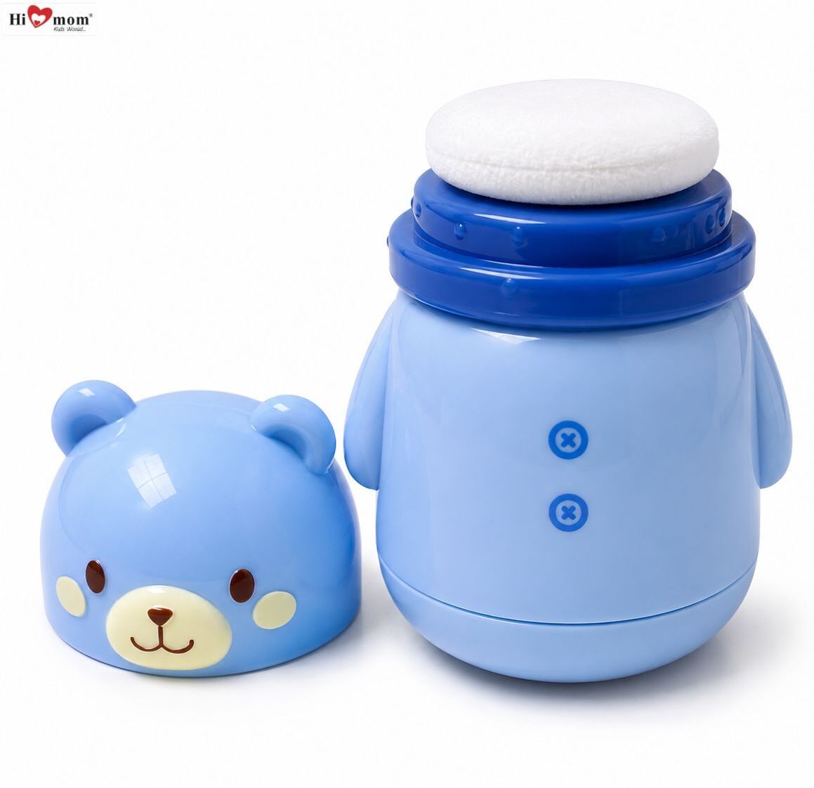 Baby Powder Puff Storage Container with Soft Applicator & Cute Bear Desigh-image-23