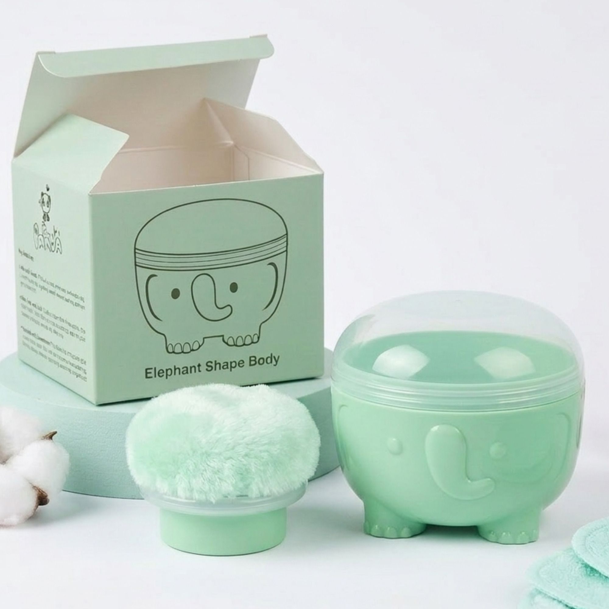 charmpeak Soft Baby Powder Puff with Storage Box for Newborn Baby Face & Body Care-picture-31