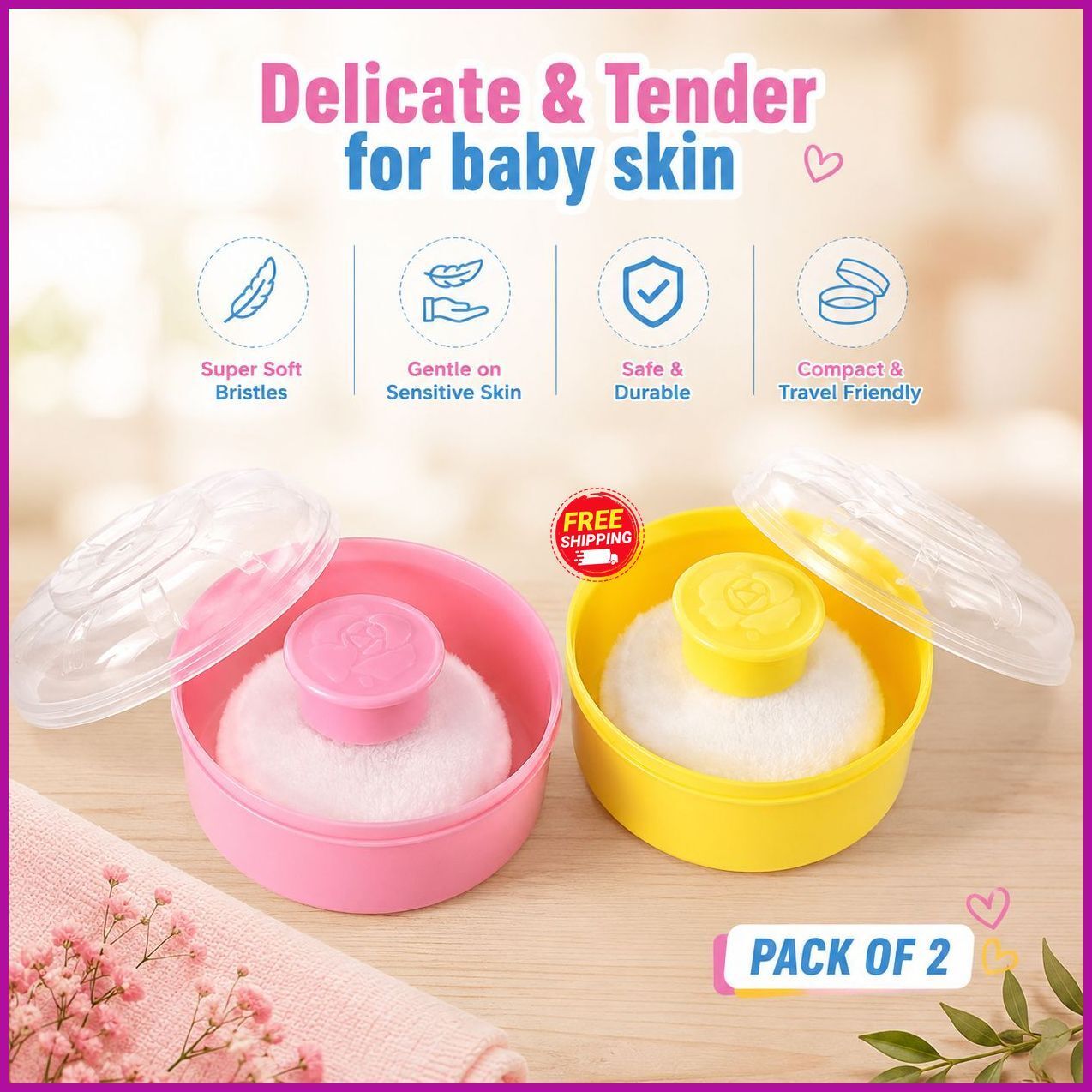 bhavneet house hold Portable Powder Box | BPA-Free | Travel Friendly | Pack of 2-picture-47