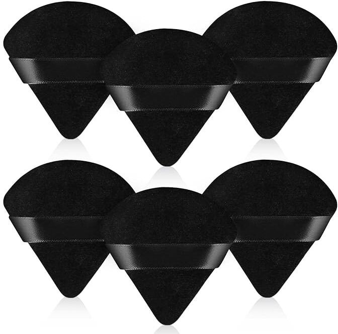 el syco 6 PC Powder Puff Face Makeup Sponge Loose Foundation Blending Sponges Wet & Dry-picture-12
