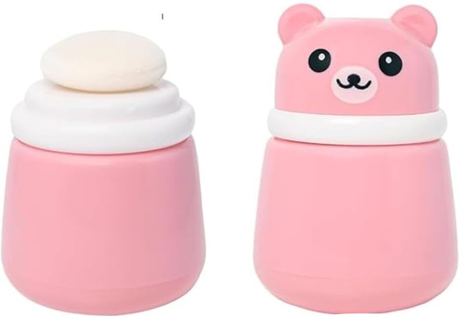 Baby Powder Puff, Bear Design,4 PaxParrot Characters Stickers