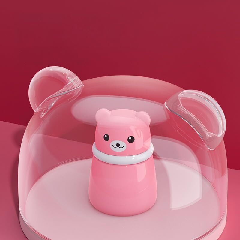 Portable Baby Powder Puff with Box Holder Container for Newborn & Kids (Pink)