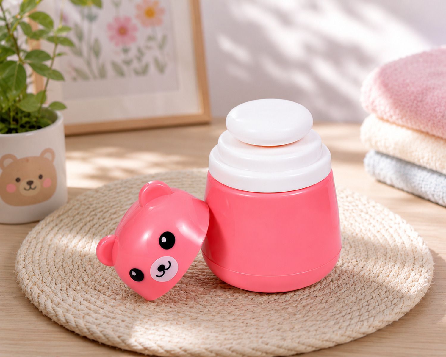 bebzi PANDA PINK POWDER PUFF P-4-picture-46