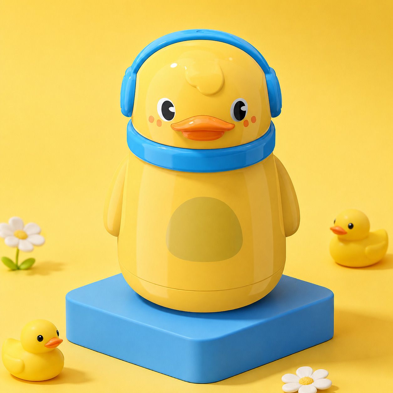 the little bunny hop in style Duck-Shaped Baby Powder Puff | Mess-Free Applicator for Newborns & Kids-picture-30