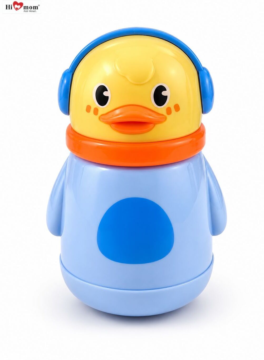 hi mom kids world Cute Duck Baby Powder Puff Container with Soft Puff for Gentle Skin Care-picture-15