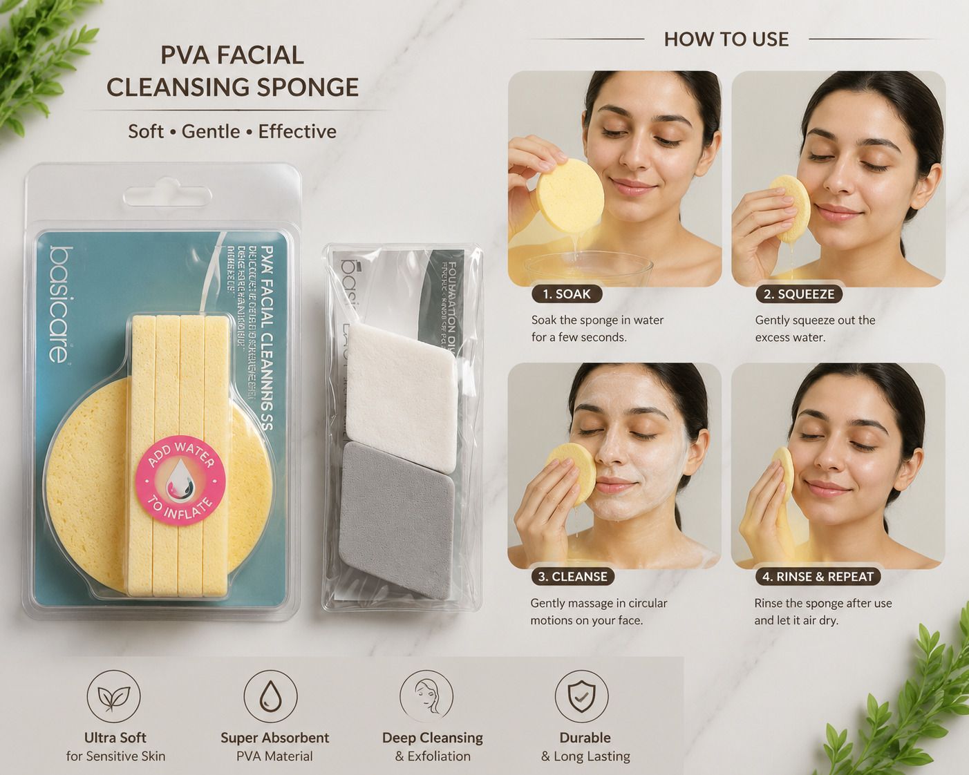 Foundation Sponge / Diamond-Shaped Makeup Sponges-image-26