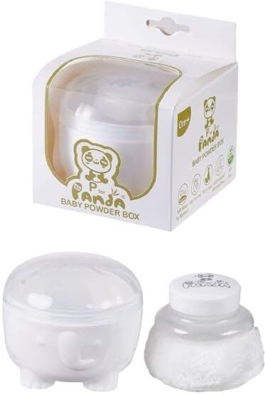 va mart Baby Powder Puff Box with Soft Powder Applicator-picture-23