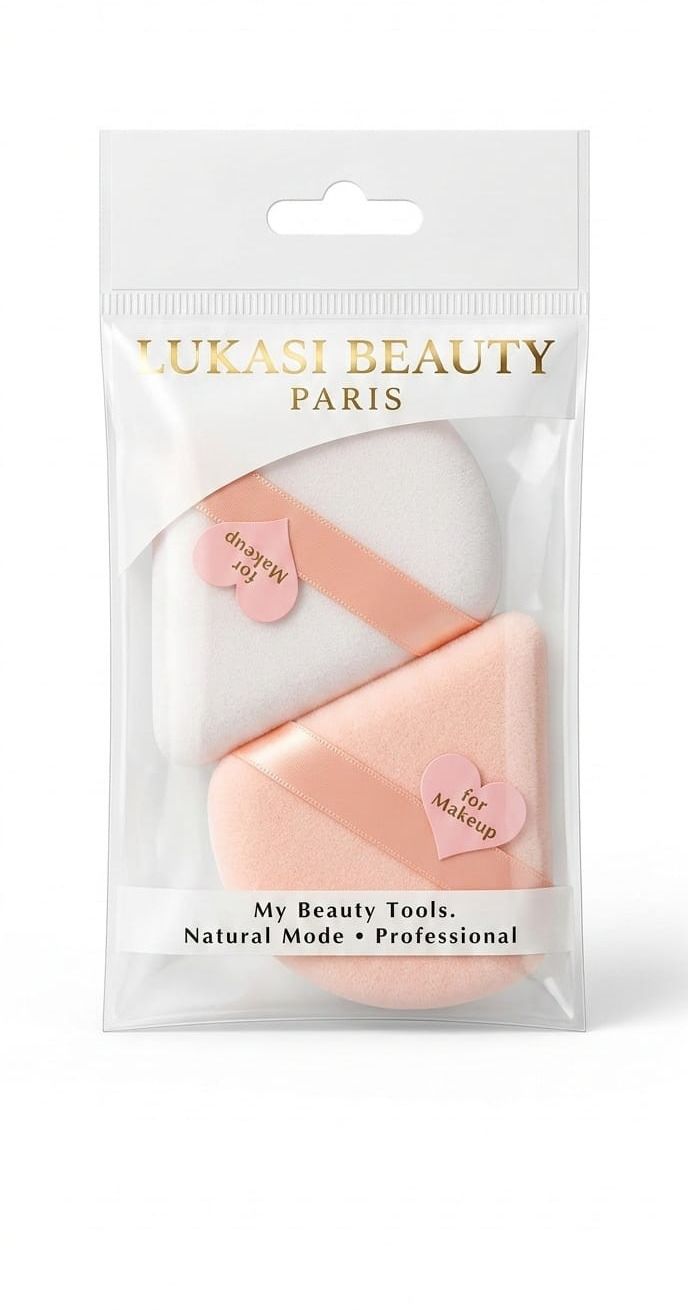 Velvet Makeup Powder Puff Set (2 Pcs) – Soft Face Powder Applicator-image-2