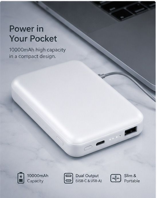 5000 mAh 15 W Wireless With MagSafe Mini Pocket Size Power Bank-image-34