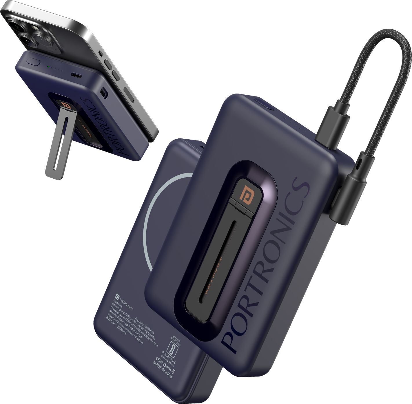 10000 mAh 20 W Wired & Wireless With MagSafe Compact Pocket Size Power Bank-image-35