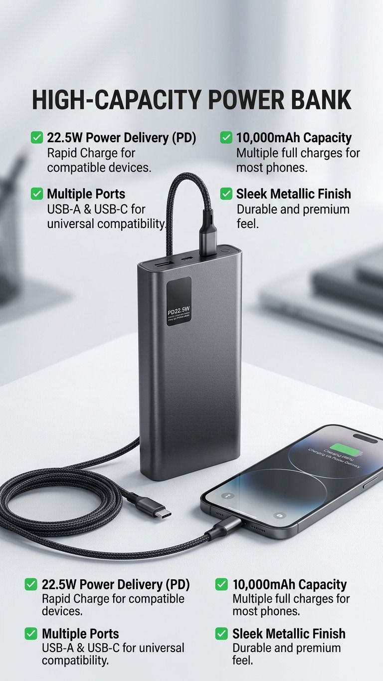 200000 mAh 22.5 W Compact Pocket Size Power Bank-image-28