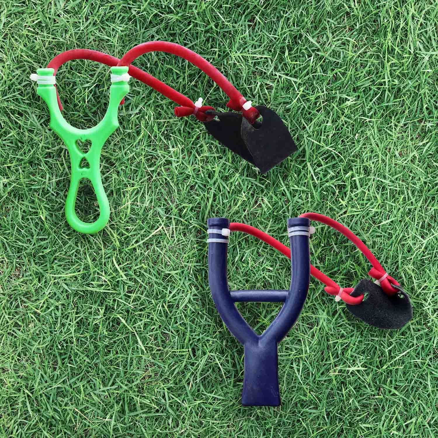 Outdoor Target Practice Gulel Set | Strong Rubber Band Slingshots | Pack of 2 Slingshot-image-4