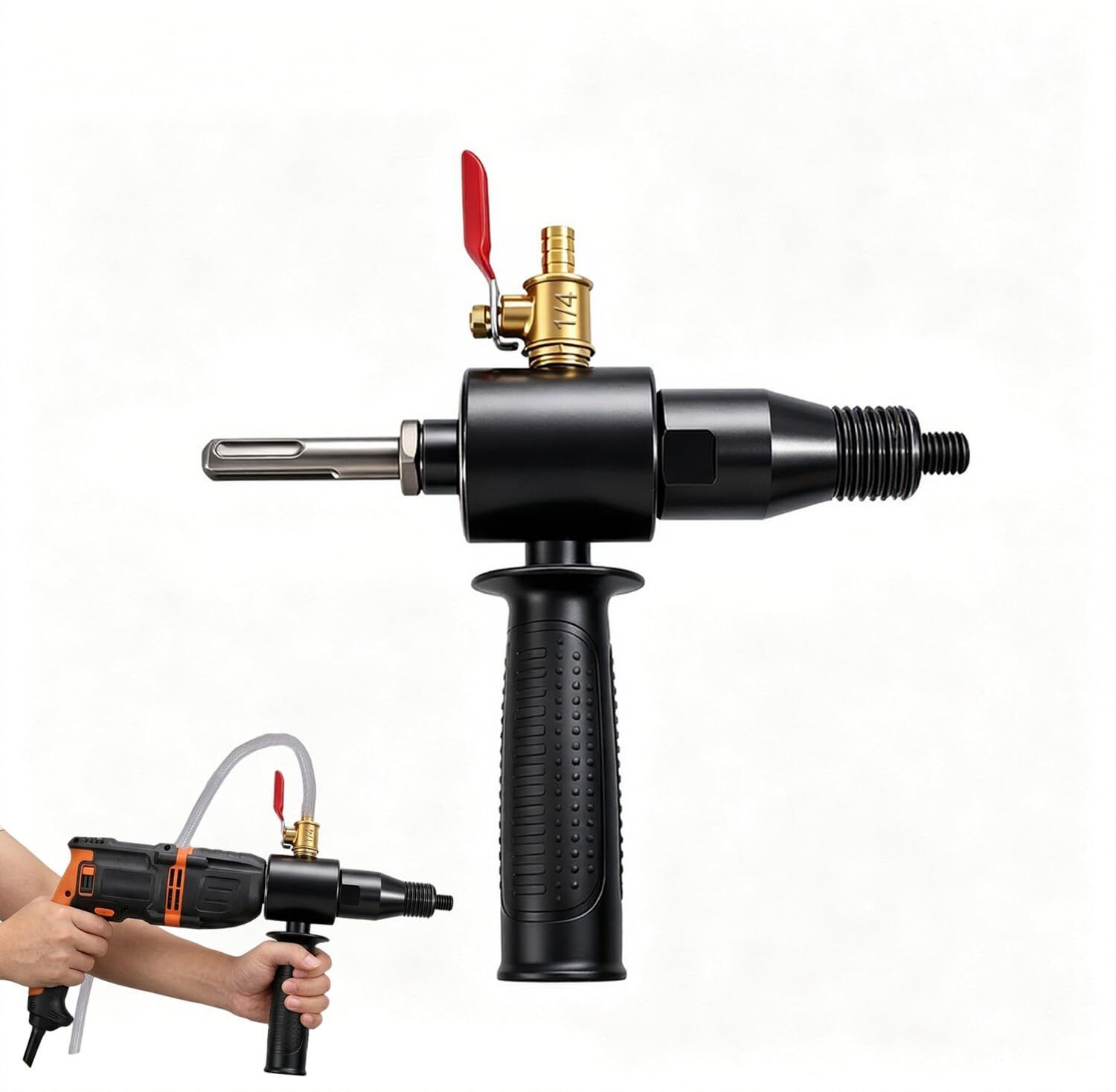 serplex Electric drill to water drill adapter with handle for wet core drilling Electric Drill Water Adapter Tool Pistol Grip Drill-picture-0