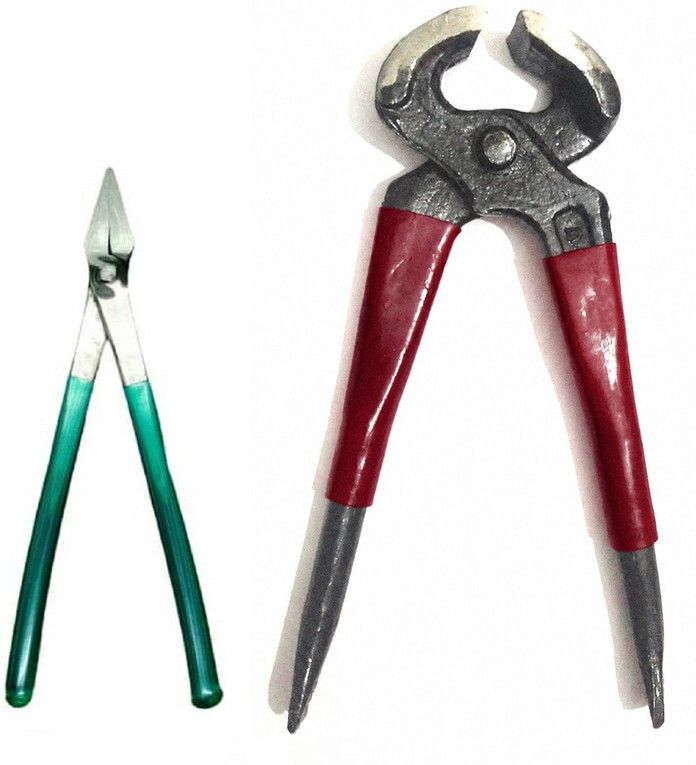 6'' Sansi Flat Plier + 6'' Carpenter Picer Plier Nail Puller Hand Tool Kit-image-48