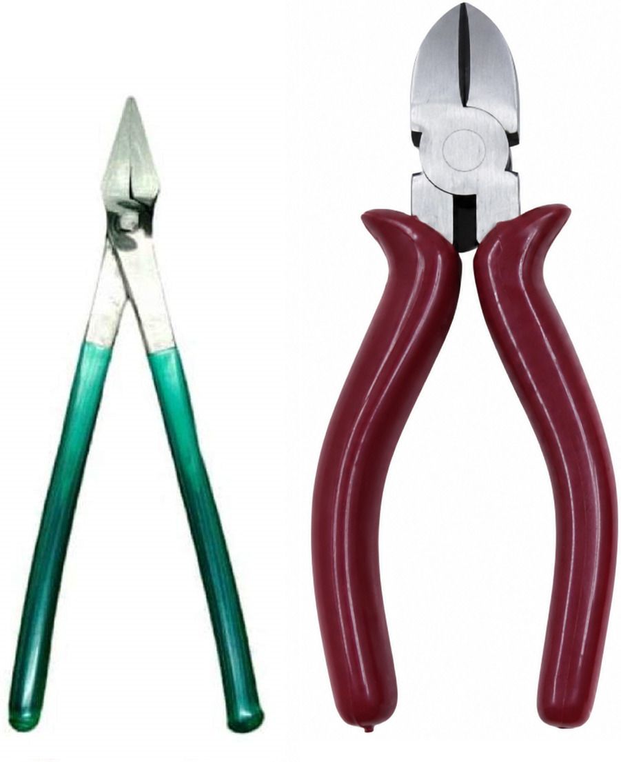 kunfaya 6'' Sansi Flat Plier + 6" Sturdy Side Cutter Diagonal Plier Hand Tool Kit-picture-48