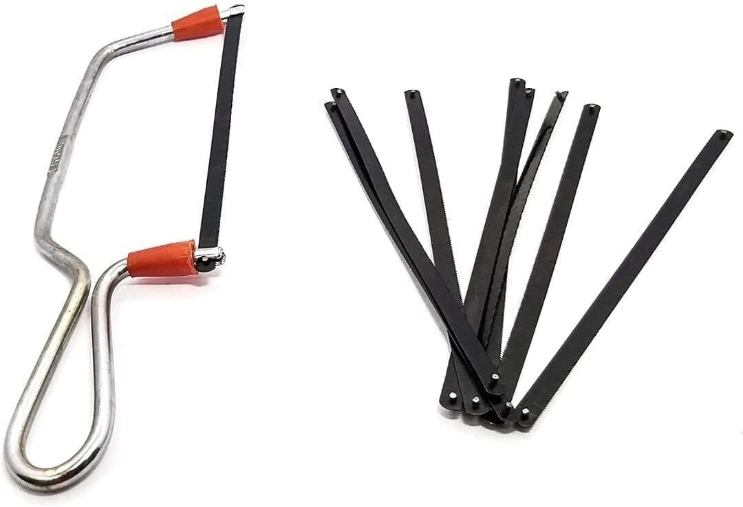 6" Junoir Frame With Blade (6 Inch -Silver Color) with 10 blades Power & Hand Tool Kit-image-30