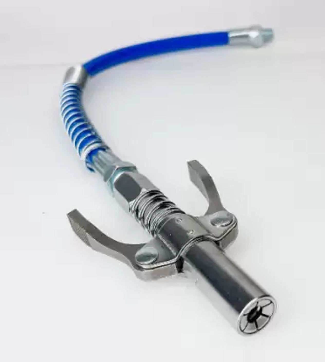 GGCS09 10000 PSI Grease Gun Coupler Quick Lock Release with 12 inch Hose Pipe Manual Sprayer