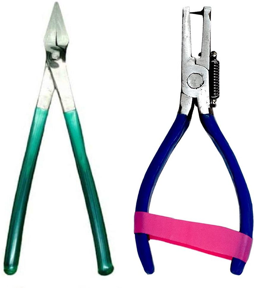 kunfaya 6'' Sansi Flat Plier + 6'' Hole Punch Plier Tool Hand Tool Kit-picture-20