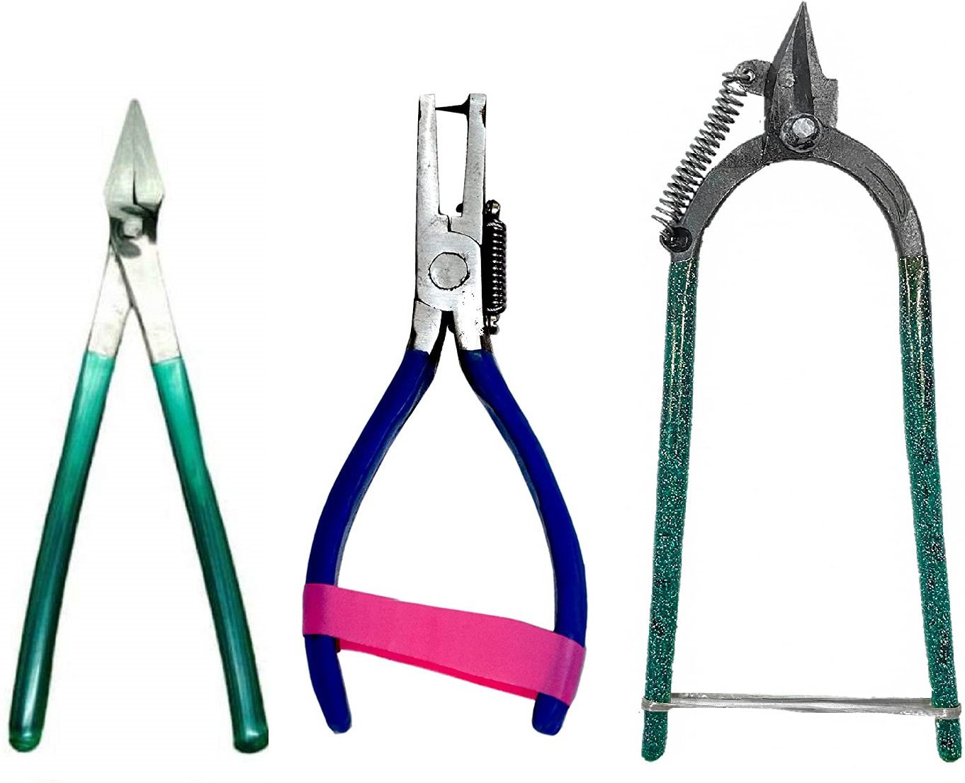 kunfaya 6'' Sansi Flat Plier + 6'' Hole Punch Plier + Spring Katiya Plier Hand Tool Kit-picture-30
