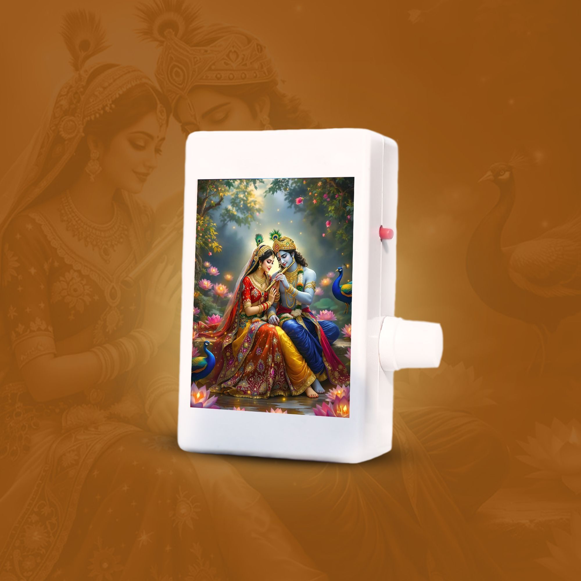 drona electronics RADHEY KRISHNA CHANTING BOX WITH LIGHTING PHOTO Prayer Kit-picture-38